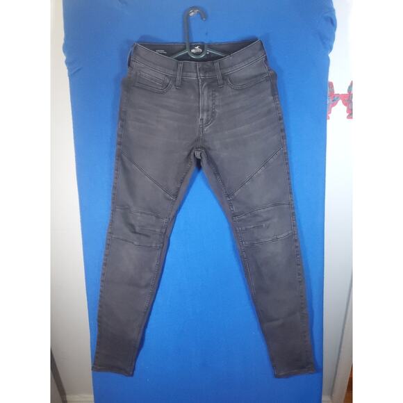 Hollister Women's Black Denim Jeans Size 28 Super Skinny Exteme Strech - Picture 16 of 16